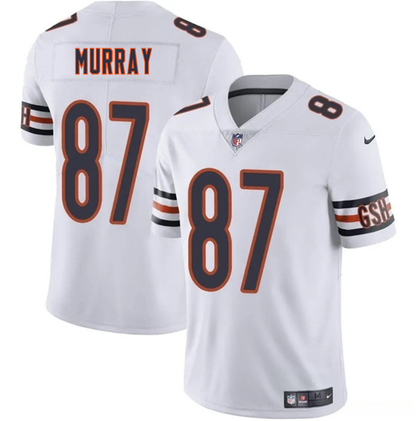 Men's Chicago Bears #87 Jordan Murray White 2025 Vapor Football Stitched Jersey
