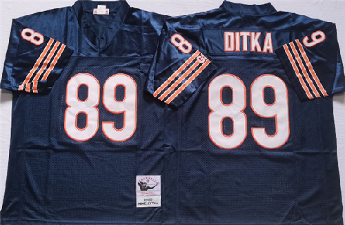 Men's Chicago Bears #89 DITKA Navy Limited Stitched Jersey