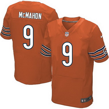 Men's Chicago Bears #9 Jim McMahon Orange Retired Player NFL Nike Elite Jersey