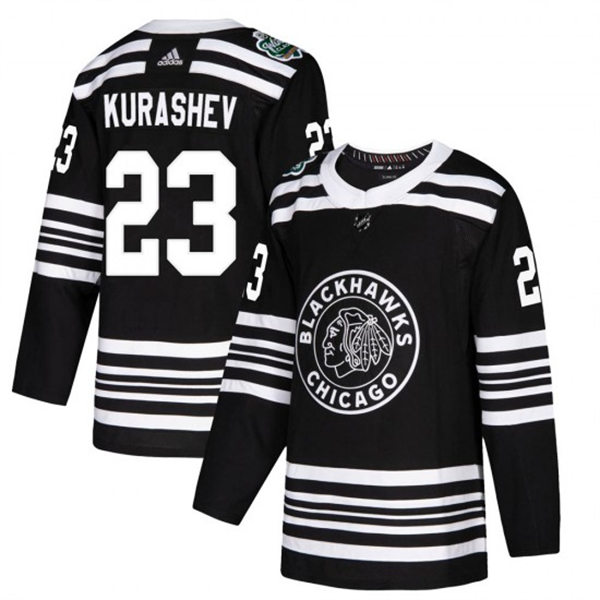 Men's Chicago Blackhawks #23 Philipp Kurashev Adidas 2019 NHL Winter Classic Stitched Jersey