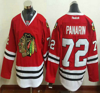 Men's Chicago Blackhawks #72 Artemi Panarin Home Red Reebok Hockey Jersey