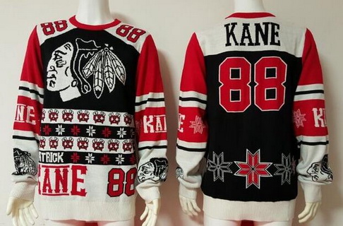 Men's Chicago Blackhawks #88 Patrick Kane Multicolor NHL Sweater Stitched