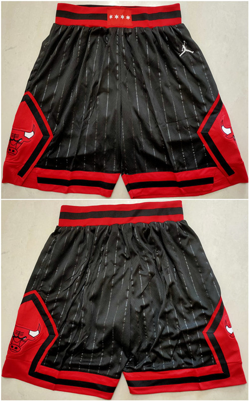 Men's Chicago Bulls Black Mitchell&Ness Shorts (Run Small)1