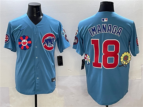 Men's Chicago Cubs #18 Sh??ta Imanaga Blue 2025 Tokyo Series 2nd Alternate Limited Stitched Baseball Jersey