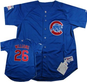 Men's Chicago Cubs #26 Billy Williams Blue Throwback Jerseys