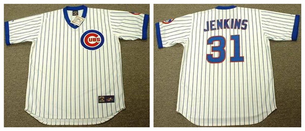 Men's Chicago Cubs #31 FERGUSON JENKINS White Pullover Cooperstown Throwback Jerseys