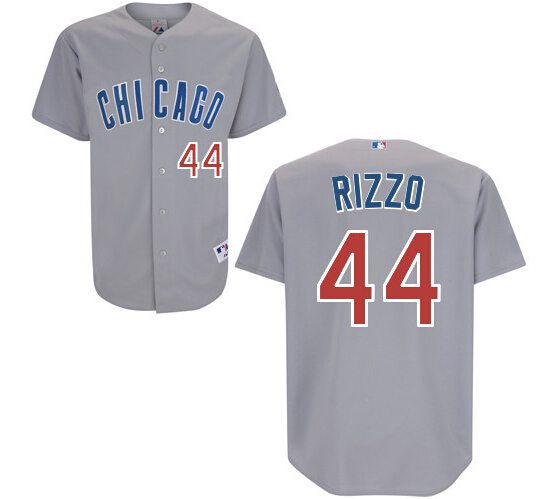 Men's Chicago Cubs #44 Anthony Rizzo Gray Jersey的副本
