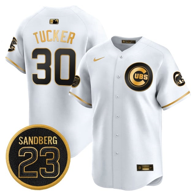 Men's Chicago Cubs 'Ryne Sandberg Tribute' Vapor Premier Limited Jersey V2 - All Stitched Kyle Tucker     30