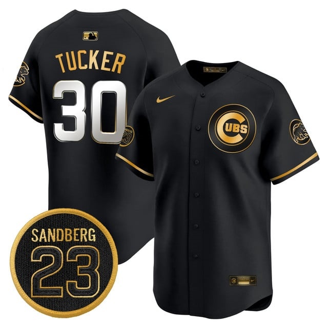 Men's Chicago Cubs 'Ryne Sandberg Tribute' Vapor Premier Limited Jersey V2 - All Stitched Kyle Tucker    30
