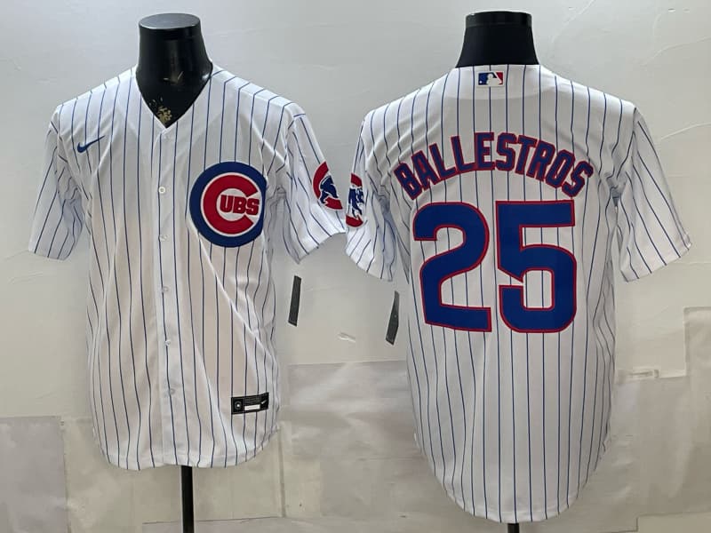 Men's Chicago Cubs  Home Limited Player Jersey 25 BALLESTROS