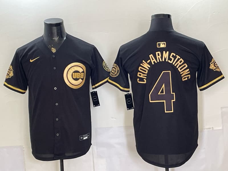Men's Chicago Cubs 4# Pete Crow-Armstrong Nike    Home Limited    Player Jersey