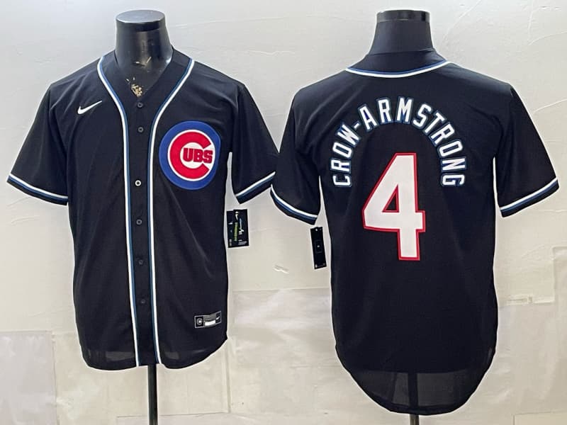 Men's Chicago Cubs 4# Pete Crow-Armstrong Nike   Home Limited Player Jersey