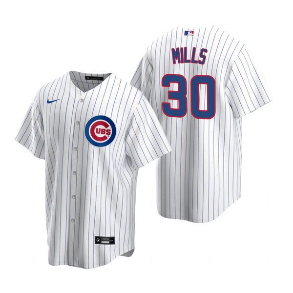 Men's Chicago Cubs Alec Mills Nike White Flex Base Player Baseball Jersey