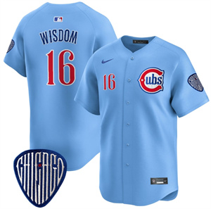 Men's Chicago Cubs Blue Alternate Vapor Premier Limited Jersey - All Stitched Blue 16 Patrick Wisdom