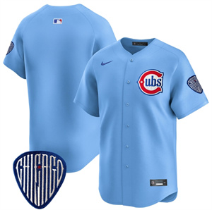 Men's Chicago Cubs Blue Alternate Vapor Premier Limited Jersey - All Stitched Blue Team
