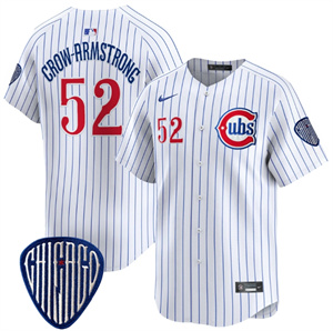 Men's Chicago Cubs Blue Alternate Vapor Premier Limited Jersey - All Stitched Pinstripe Pete Crow-Armstrong