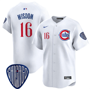 Men's Chicago Cubs Blue Alternate Vapor Premier Limited baseball Jersey - All Stitched White 16 Patrick Wisdom