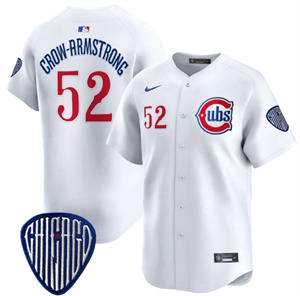 Men's Chicago Cubs Blue Alternate Vapor Premier Limited baseball Jersey - All Stitched White 52 Pete Crow-Armstrong