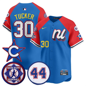 Men's Chicago Cubs National League 2025 MLB All-Star Jersey V3 - All Stitched Kyle Tucker    - 30