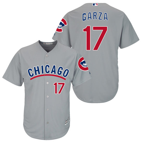 Men's Chicago Cubs Retired Player #17 Mark Grace 1940's Gray Red Turn Back the Clock Throwback Authentic Player Jersey