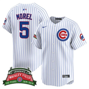 Men's Chicago Cubs Wrigley Field Style Vapor Premier Limited Jersey - All Stitched Christopher Morel    5