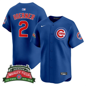 Men's Chicago Cubs Wrigley Field Style Vapor Premier Limited Jersey - All Stitched Nico Hoerner   2