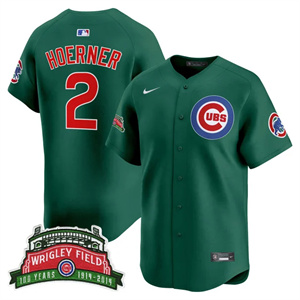 Men's Chicago Cubs Wrigley Field Style Vapor Premier Limited Jersey - All Stitched Nico Hoerner 2