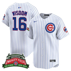 Men's Chicago Cubs Wrigley Field Style Vapor Premier Limited Jersey - All Stitched Patrick Wisdom      16