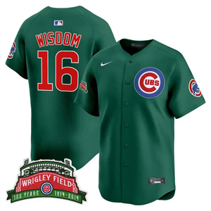 Men's Chicago Cubs Wrigley Field Style Vapor Premier Limited Jersey - All Stitched Patrick Wisdom 16