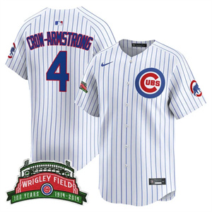 Men's Chicago Cubs Wrigley Field Style Vapor Premier Limited Jersey - All Stitched Pete Crow-Armstrong     4