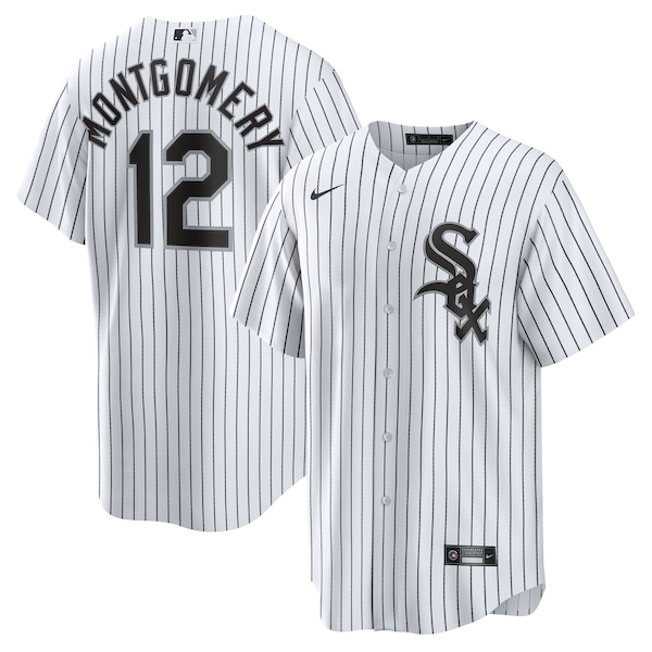 Men's Chicago White Sox #12 Colson Montgomery White Cool Base Stitched Baseball Jersey