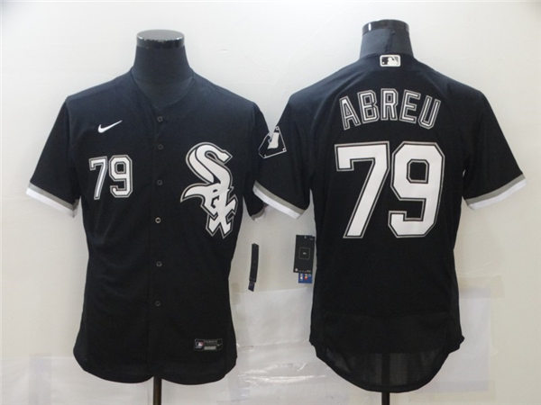 Men's Chicago White Sox #79 Jose Abreu Nike Black Alternate MLB Flex Base Jerseys