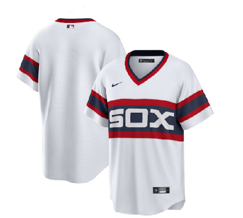 Men's Chicago White Sox Blank White Cool Base Stitched Jersey