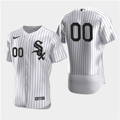 Men's Chicago White Sox Custom Nike White Flexbase Jersey