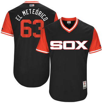 Men's Chicago White Sox Gregory Infante El Meteo?rico Majestic Black 2017 Players Weekend Authentic Jersey
