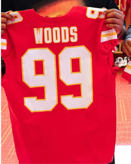 Men's Chiefs 2026 Lamar Hunt Patch Vapor Limited Jersey - All Stitched  99 WOODS