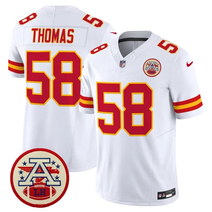 Men's Chiefs 2026 Lamar Hunt Patch Vapor Limited Jersey - All Stitched Derrick Thomas