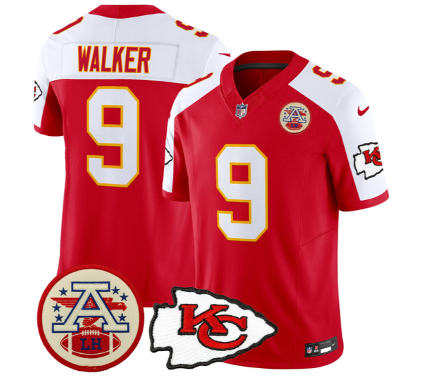 Men's Chiefs 2026 Lamar Hunt Patch Vapor Limited Jersey - All Stitched Kenneth Walker
