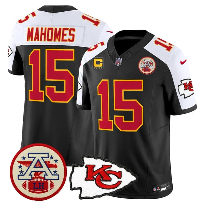 Men's Chiefs 2026 Lamar Hunt Patch Vapor Limited Jersey - All Stitched Patrick Mahomes      15
