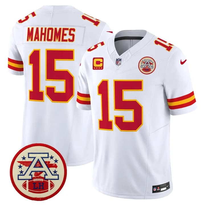 Men's Chiefs 2026 Lamar Hunt Patch Vapor Limited Jersey - All Stitched Patrick Mahomes