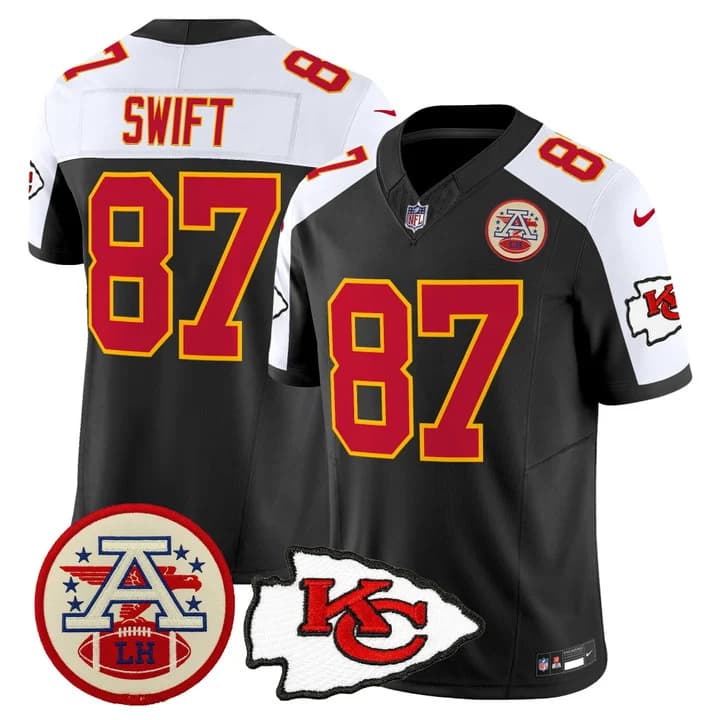 Men's Chiefs 2026 Lamar Hunt Patch Vapor Limited Jersey - All Stitched Taylor Swift     87