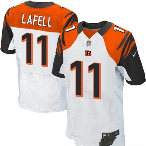 Men's Cincinnati Bengals #11 Brandon LaFell White Road Nike Elite Jersey