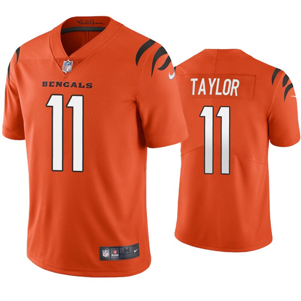 Men's Cincinnati Bengals #11 Trent Taylor Nike Orange Alternate Vapor Limited Jersey