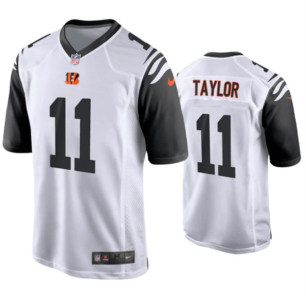 Men's Cincinnati Bengals #11 Trent Taylor Nike White Color Rush Limited Jersey