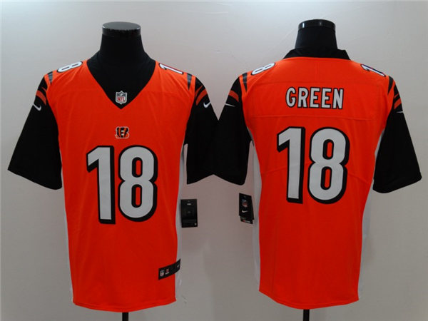 Men's Cincinnati Bengals #18 A. J. Green Nike Orange Vapor Untouchable Limited Player Stitched Jersey