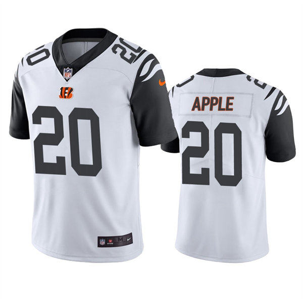 Men's Cincinnati Bengals #20 Eli Apple Nike White Color Rush Limited Jersey