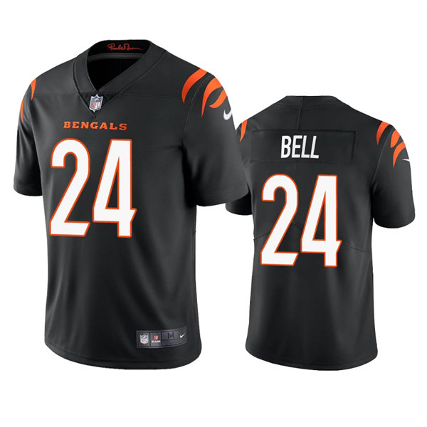 Men's Cincinnati Bengals #24 Vonn Bell Nike Black Team Color Vapor Limited Jersey