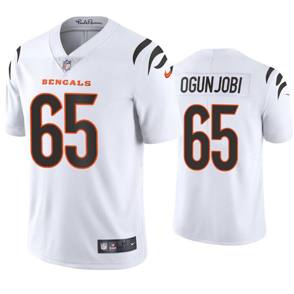 Men's Cincinnati Bengals #65 Larry Ogunjobi Nike White Away Vapor Limited Jersey