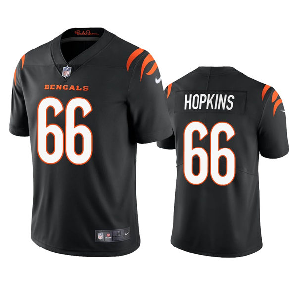 Men's Cincinnati Bengals #66 Trey Hopkins Nike Black Team Color Vapor Limited Jersey
