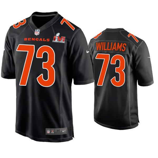 Men's Cincinnati Bengals #73 Jonah Williams Nike Black Super Bowl LVI Bound Game Fashion Jersey